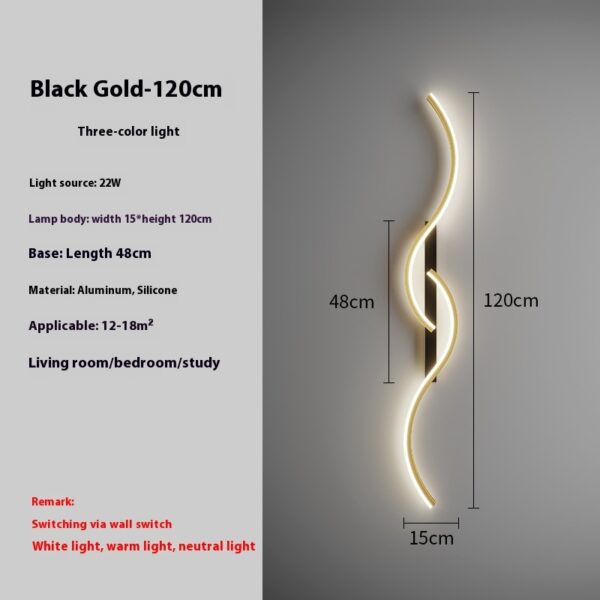 Simple Bedside Wall Lamp Living Room Background Wall Aisle Corridor Lamps - Image 10