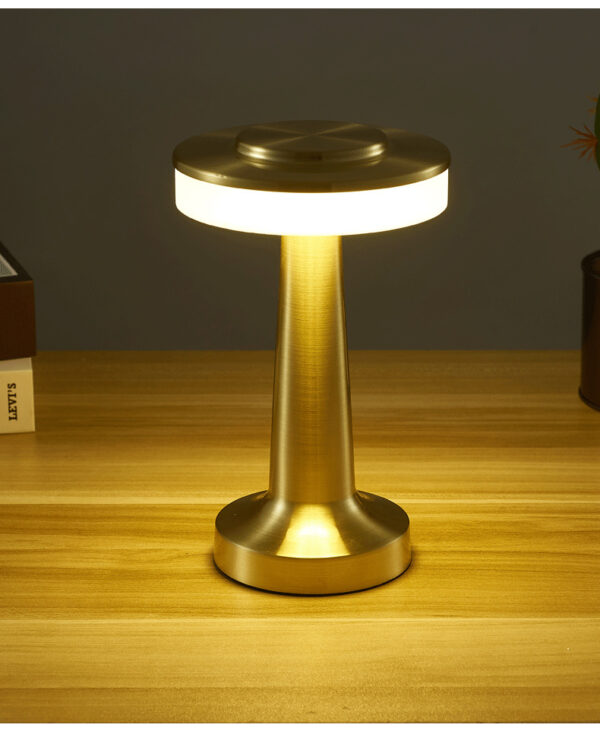 Touch Led Charging Table Lamp Creative Lamp Mushroom Lamp Cordless Rechargeable Touch Sensor Metal Aluminum Wireless Table Lamps - Image 9