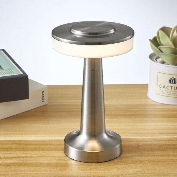 Touch Led Charging Table Lamp Creative Lamp Mushroom Lamp Cordless Rechargeable Touch Sensor Metal Aluminum Wireless Table Lamps - Image 8