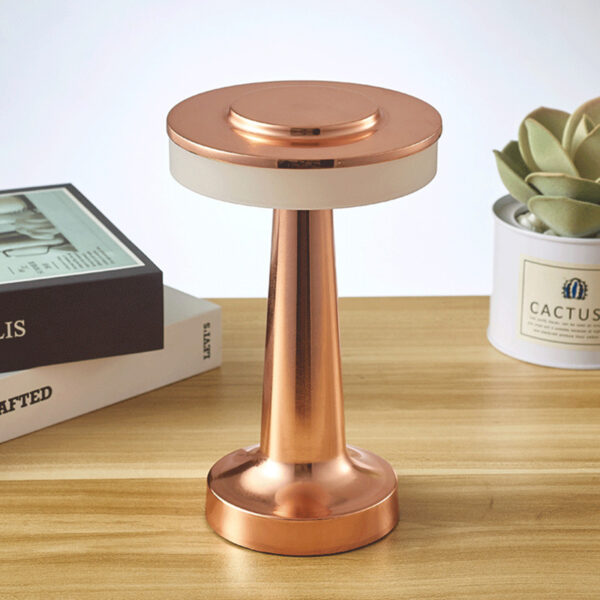 Touch Led Charging Table Lamp Creative Lamp Mushroom Lamp Cordless Rechargeable Touch Sensor Metal Aluminum Wireless Table Lamps - Image 5