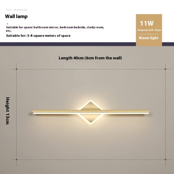 Makeup Mirror Dressing Table Led Fill Light Simple Wall Lamp - Image 2