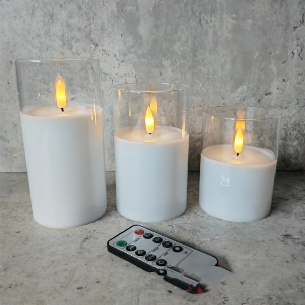 Electroplated Glass LED Electronic Candle Lights Wholesale Rechargeable - Image 9