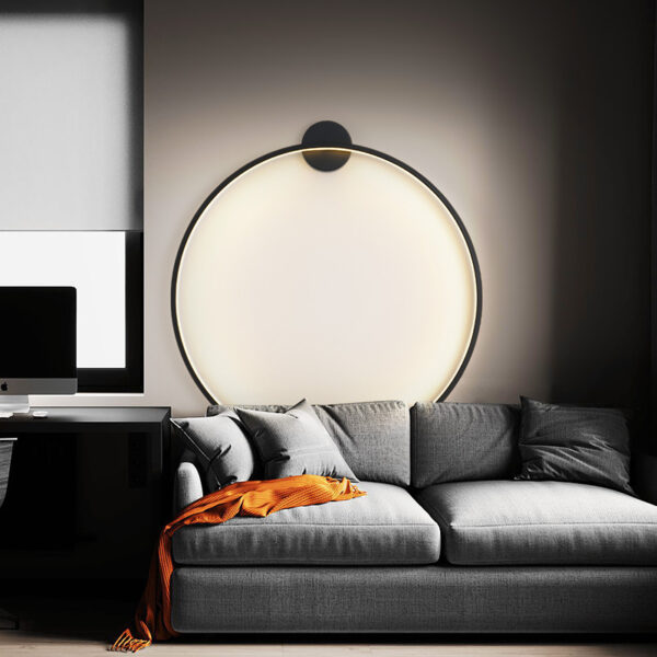 Bedroom Ring Bedside Lamp Minimalist Wall Lamp