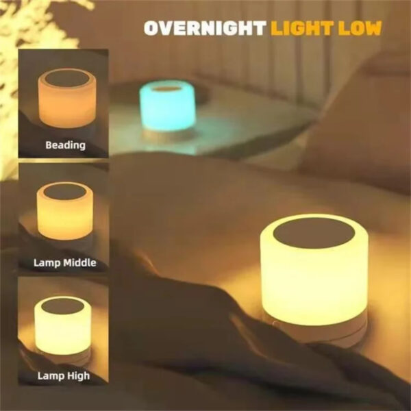 Mini Table Lamp Sensor Bedside Lamps 1200mAh Rechargeable LED Night Light Bedside Table Desk Lamp Bedroom Living Room - Image 3