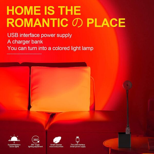 Car Ambience Light Sunset Light Photo Photography Light Day Never Fall Creative Background Decorative Light USB Plug-and-play Light - Image 2