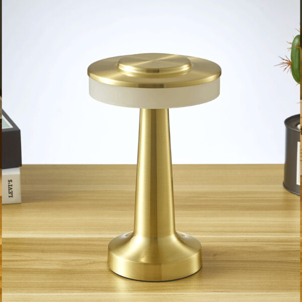 Touch Led Charging Table Lamp Creative Lamp Mushroom Lamp Cordless Rechargeable Touch Sensor Metal Aluminum Wireless Table Lamps - Image 4