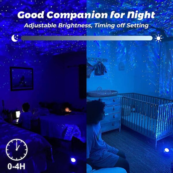 LED Galaxy Starry Night Light Projector Ocean Star Sky Party With Smart App Lamp - Image 8