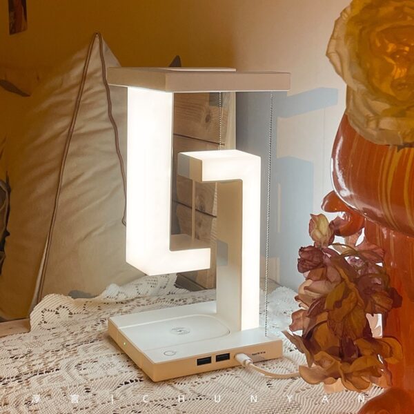 Creative New Suspension Table Lamp Mobile Phone Wireless Charging Small Night Lamp - Image 4