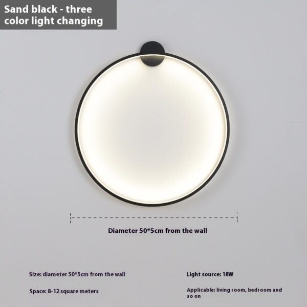 Bedroom Ring Bedside Lamp Minimalist Wall Lamp - Image 10