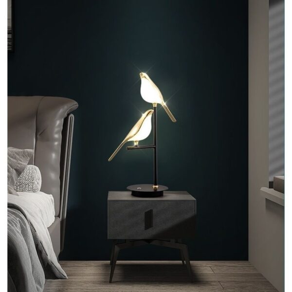 Magpie Wall Lamp Bedroom Bedside Modern Minimalist Light Bulb - Image 7