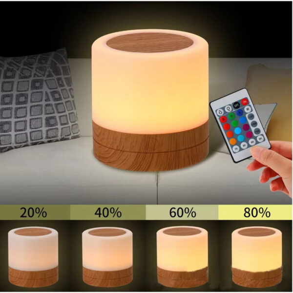 Mini Table Lamp Sensor Bedside Lamps 1200mAh Rechargeable LED Night Light Bedside Table Desk Lamp Bedroom Living Room - Image 8