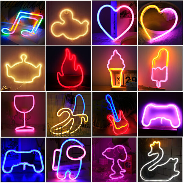 Creative Home LED Neon Shaped Lights - Image 3