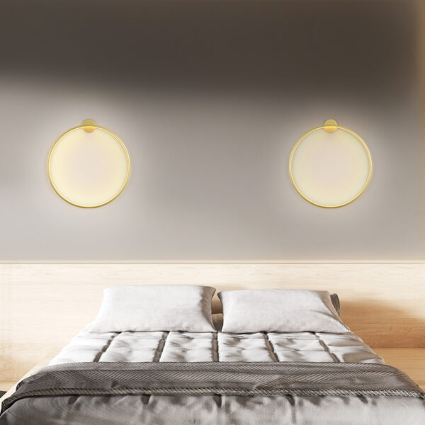 Bedroom Ring Bedside Lamp Minimalist Wall Lamp - Image 9