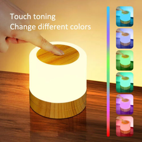 Mini Table Lamp Sensor Bedside Lamps 1200mAh Rechargeable LED Night Light Bedside Table Desk Lamp Bedroom Living Room